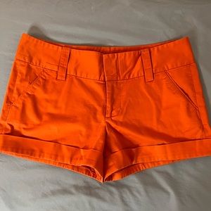 Alice + Olivia Orange Shorts
